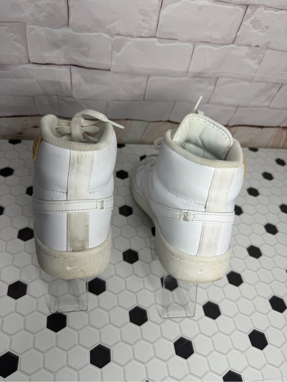 Nike Court Royale Mid White Leather Sneakers | Women’s Size 11 | Minimalist - Picture 4 of 6